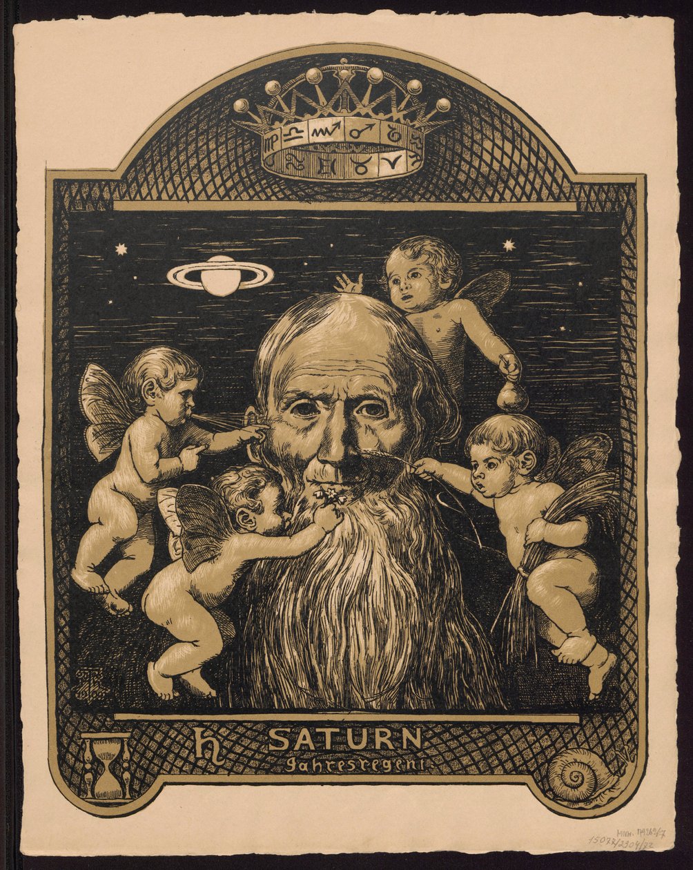 „Saturn als Jahresregent“. Entwürfe zum „Immerwährenden Bilderkalender“, Teil II von Hans Thoma