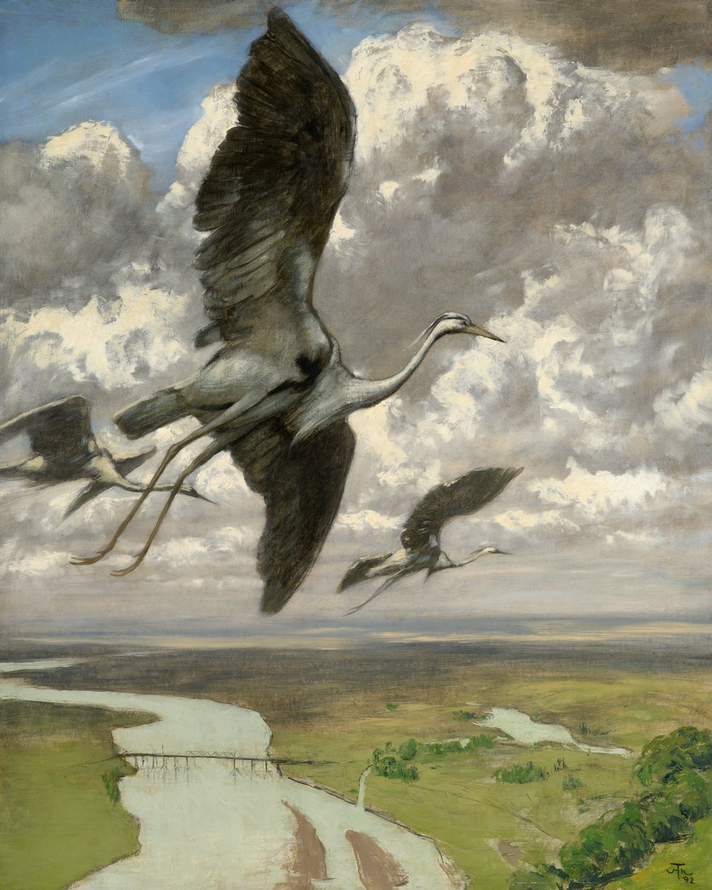 Wunderbare Vögel von Hans Thoma