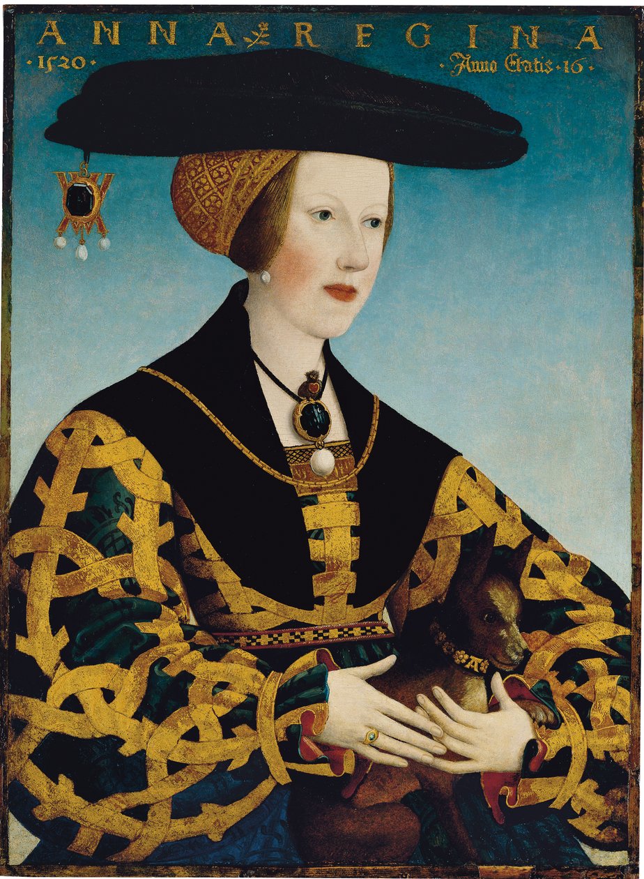 Porträt von Königin Anne von Ungarn von Hans or Johan Maler