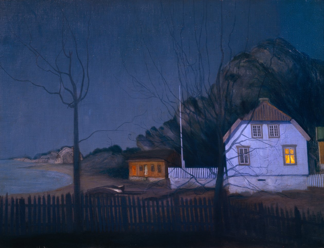 Das Herrenhaus und der Kleinbauer von Harald Oscar Sohlberg