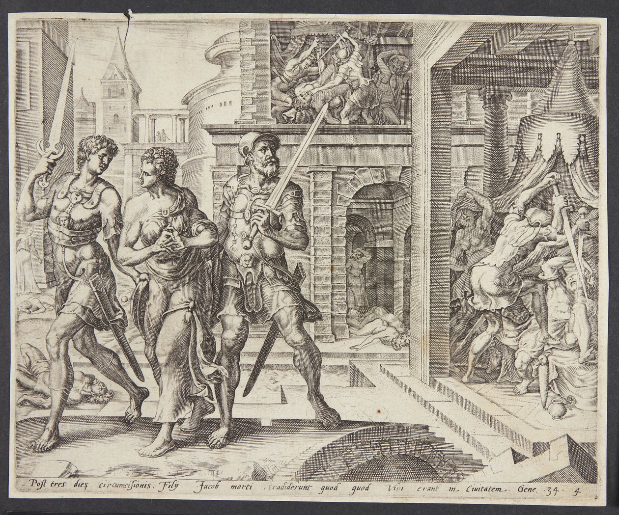 Dinah von Simeon und Levi nach Hause gebracht von Harmen Jansz. Muller