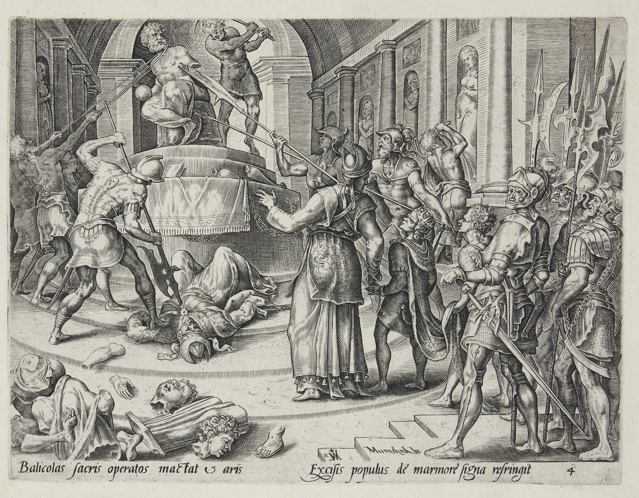 Die Zerstörung des Hauses Baal von Harmen Jansz. Muller