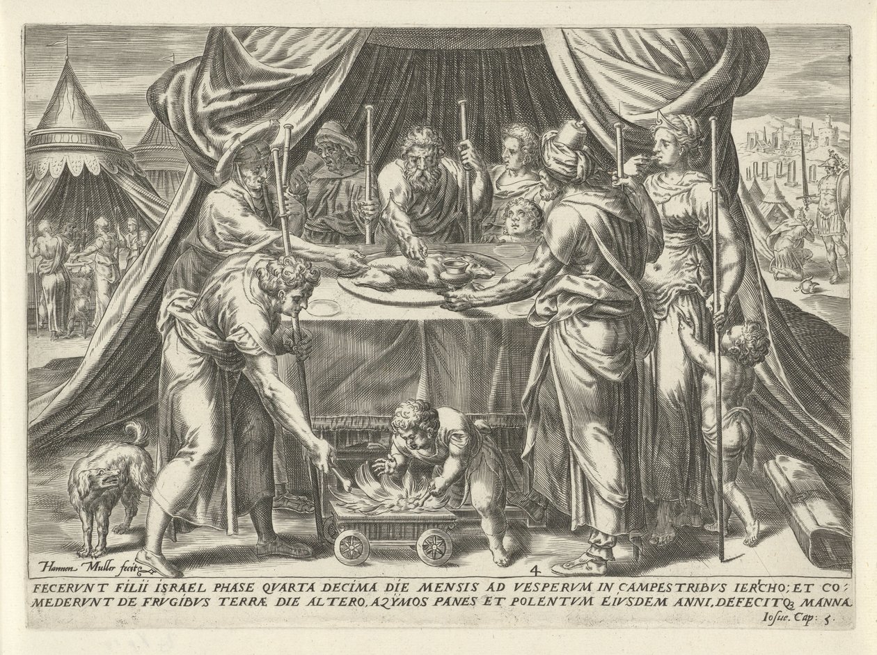 Feier des Pessach im gelobten Land von Harmen Jansz Muller
