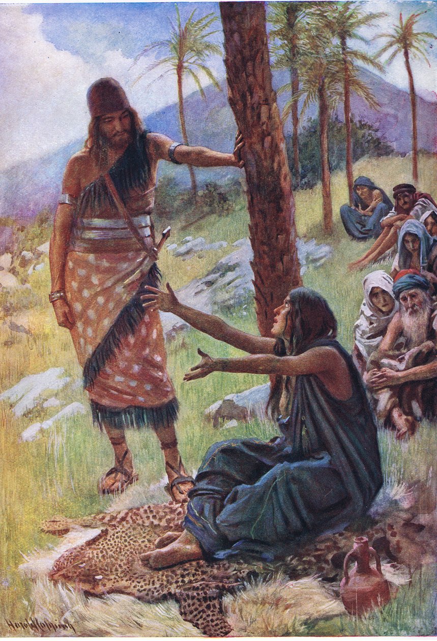 Deborah und Barak, Illustration aus Pictures That Teach The Crown Series, 1920 von Harold Copping