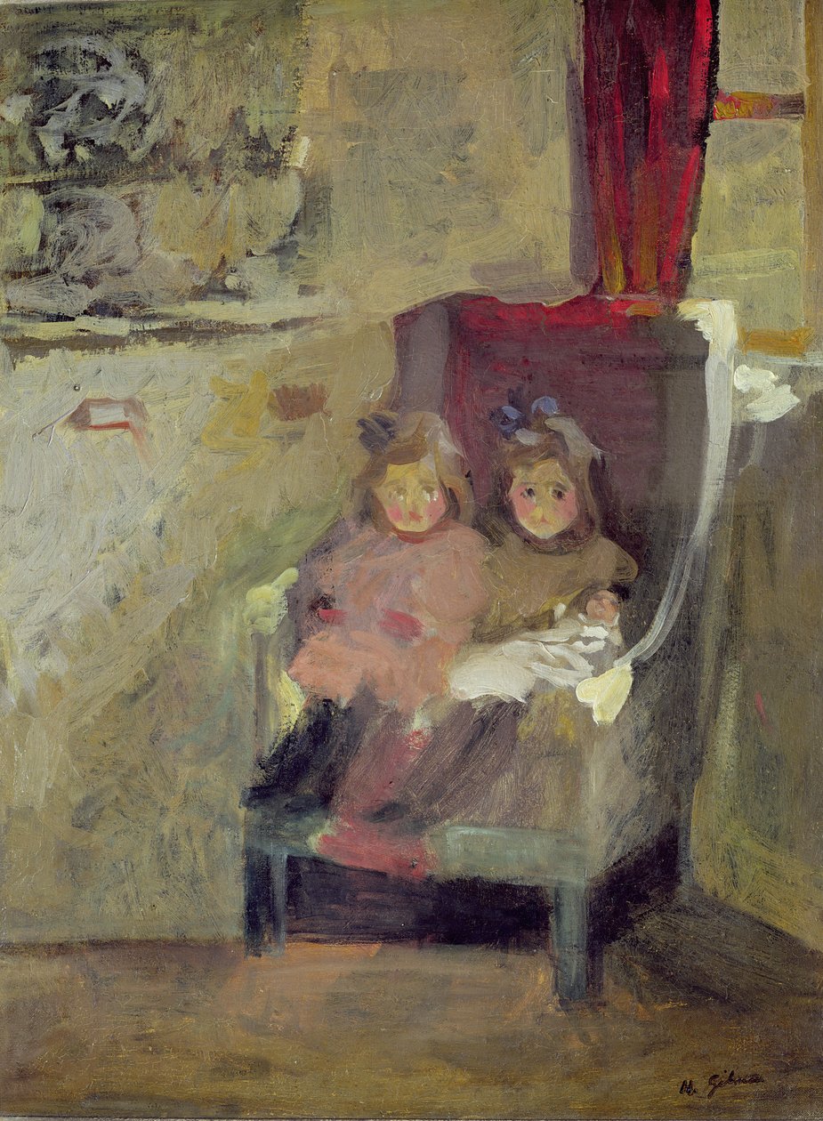 Die Töchter des Künstlers, um 1906-7 von Harold Gilman