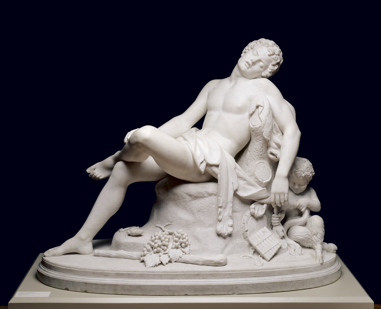 Der schlafende Faun, modelliert 1864, geschnitzt um 1870 von Harriet Goodhue Hosmer