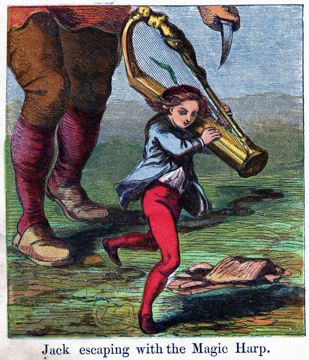 Jack flieht mit der magischen Harfe, 1867