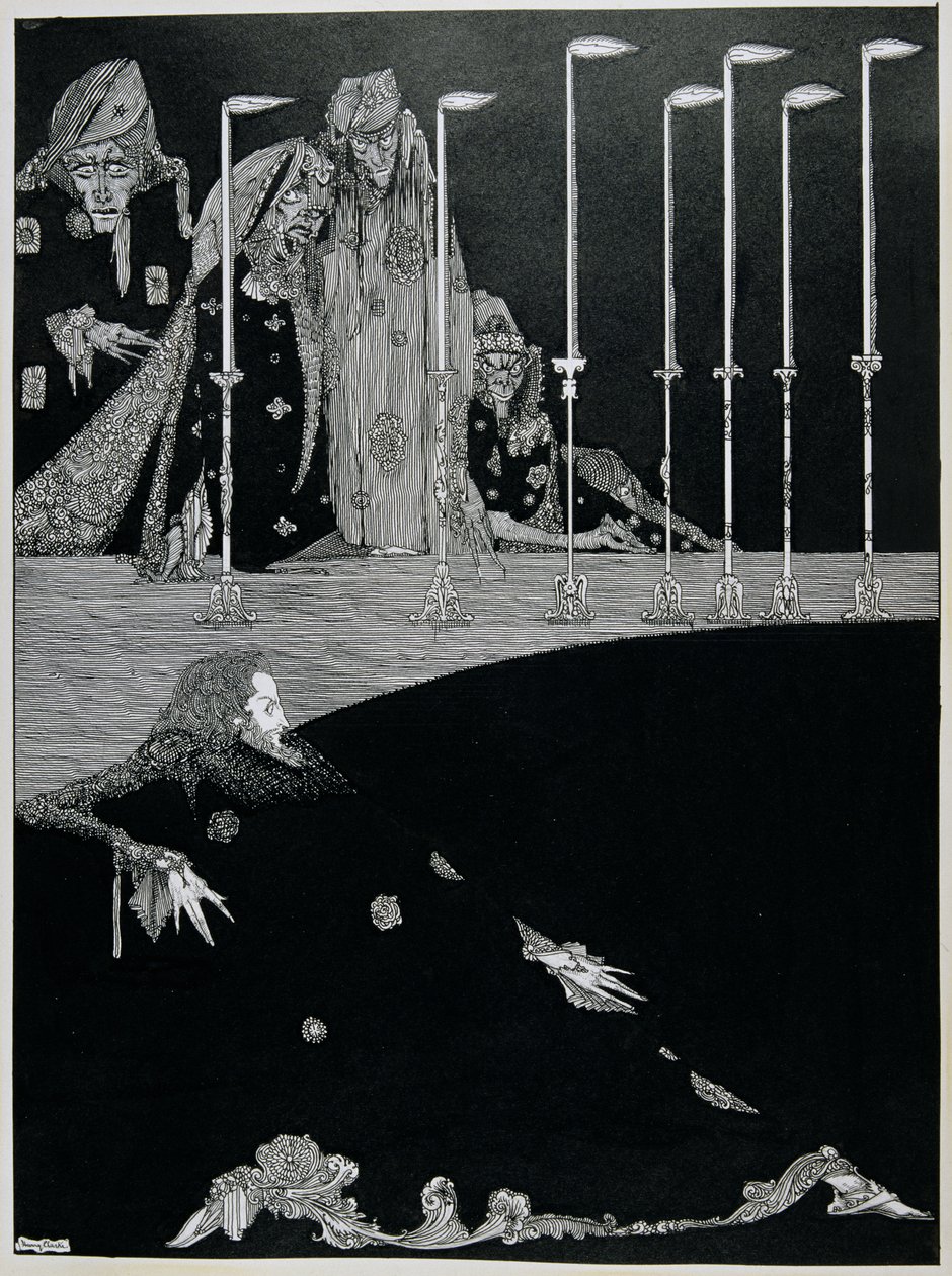 Die Grube und das Pendel, ca. 1923 von Harry Clarke