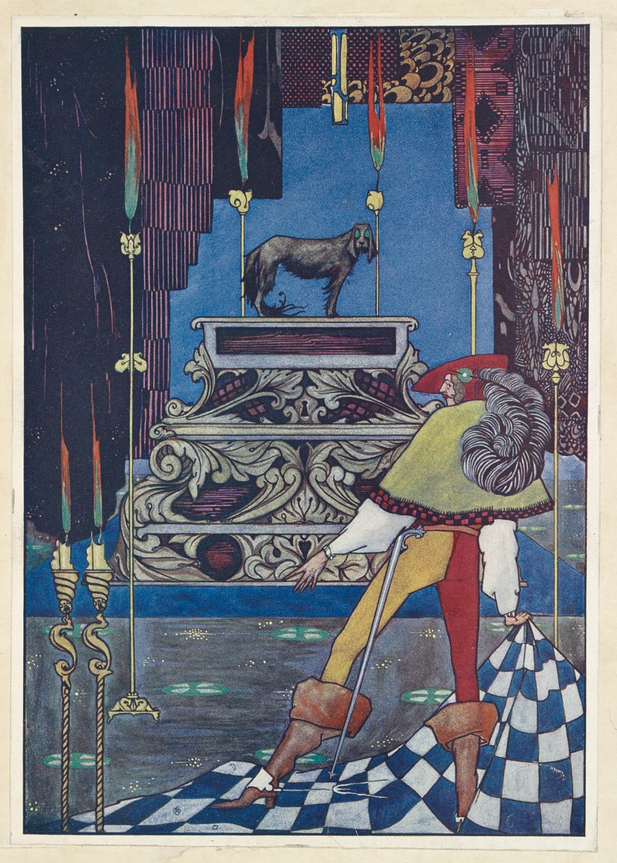 Das Feuerzeug. Dort saß der Hund mit Augen so groß wie Teetassen. von Harry Clarke
