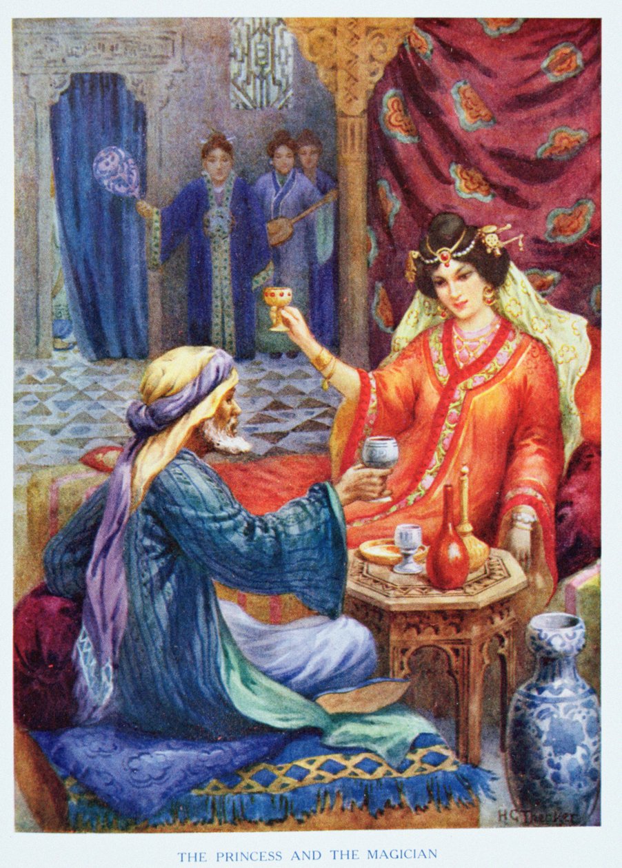 Die Prinzessin und der Magier, Illustration aus 