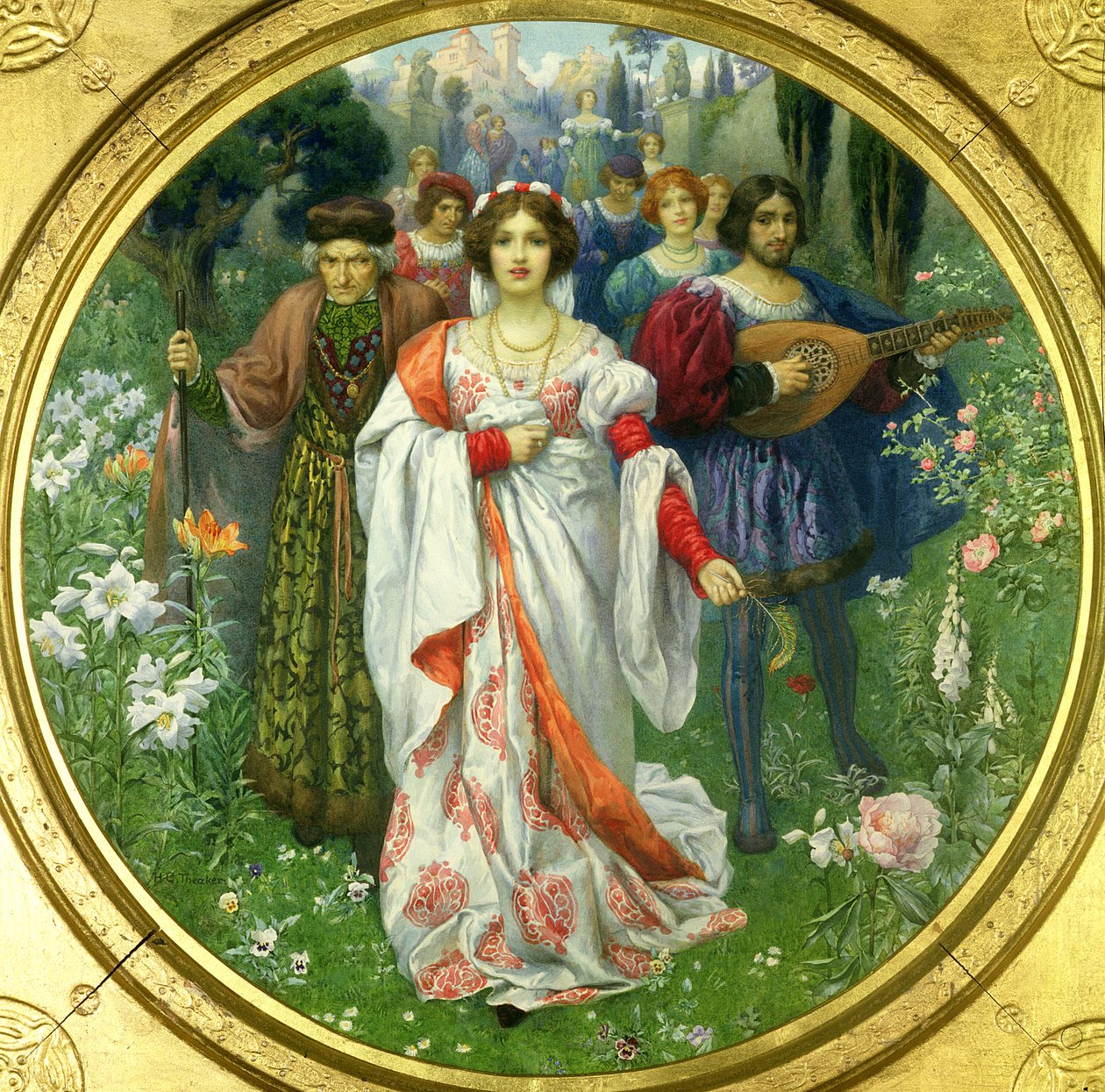 "Als eine Königin, lange tot, jung war" von Harry George Theaker