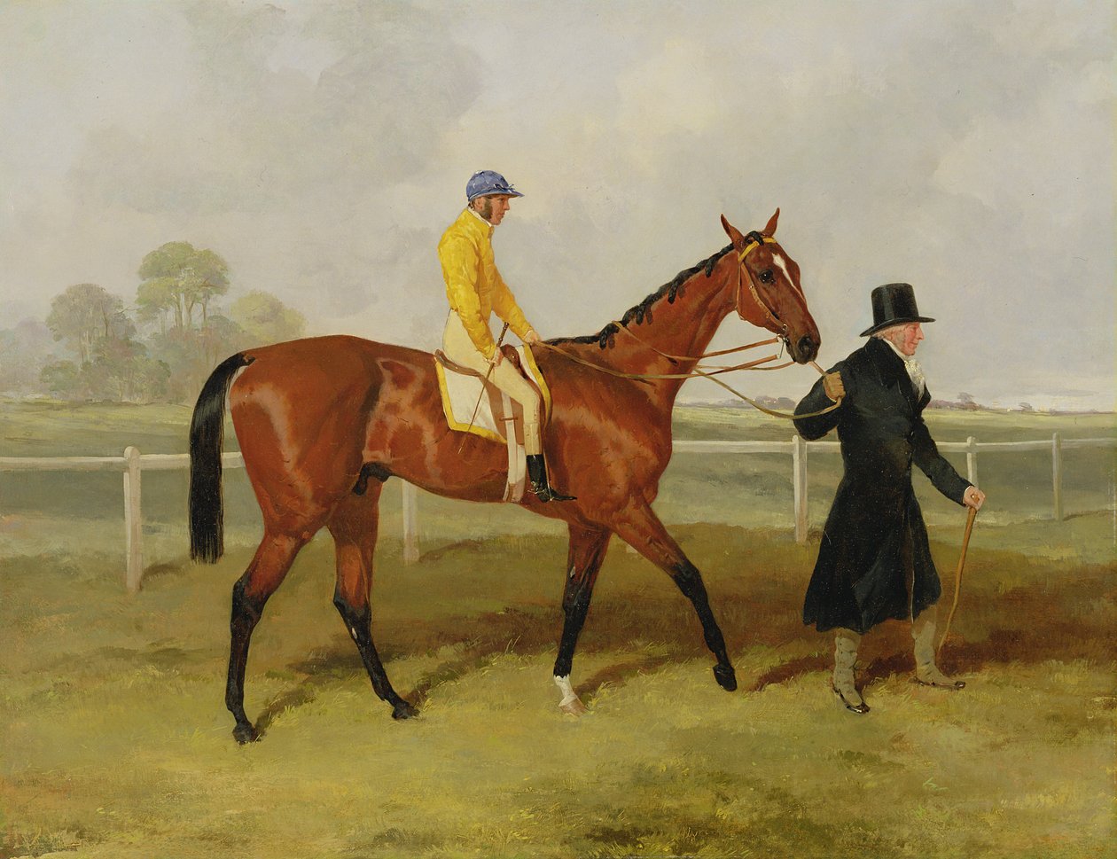 Sir Tatton Sykes (1772-1863) führt das Pferd 