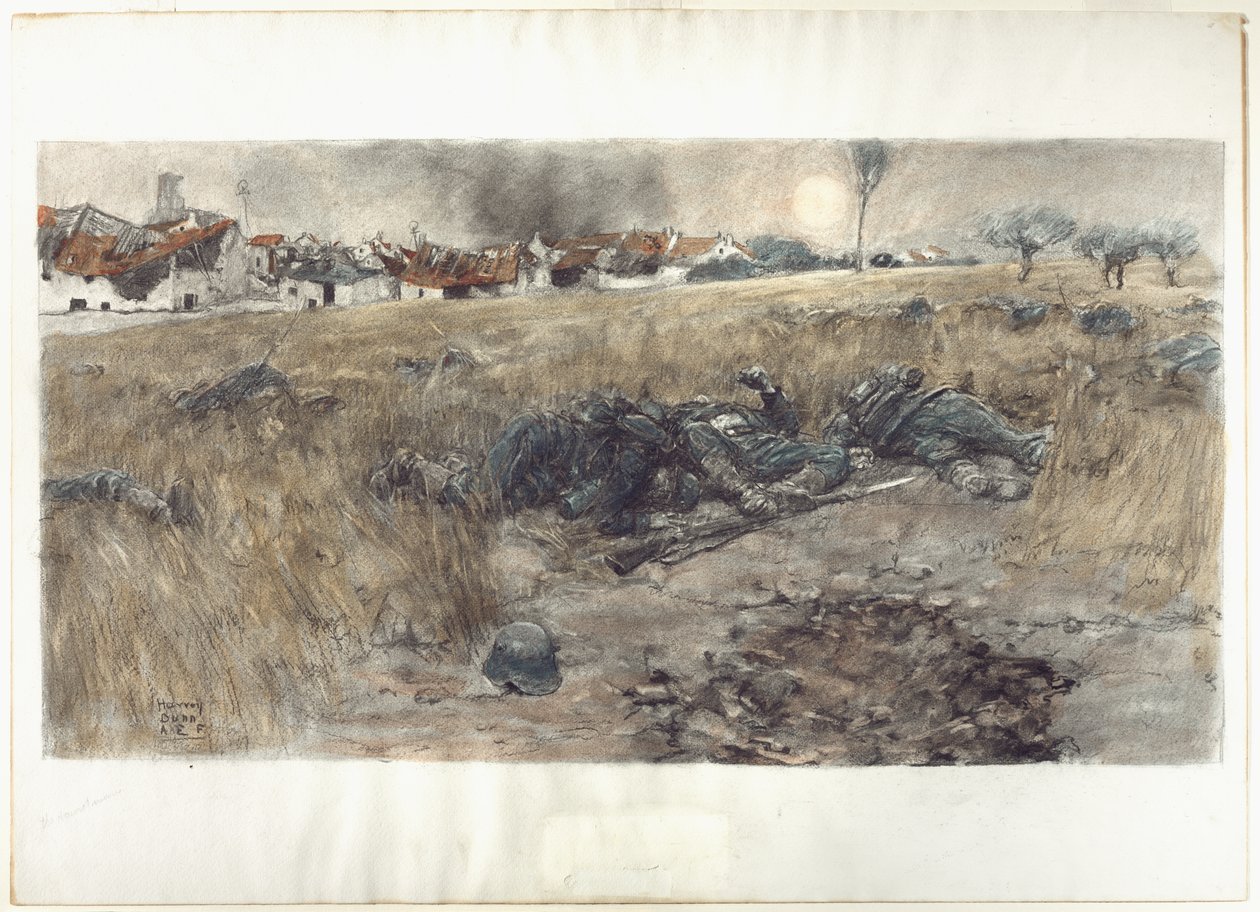 Der Erntemond, um 1918 von Harvey T. Dunn