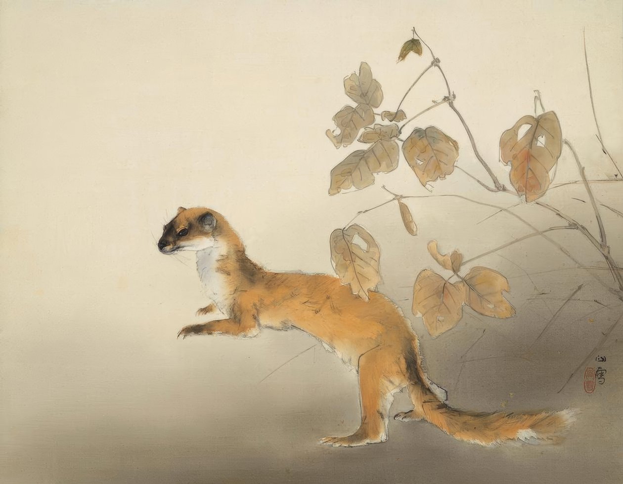 Herbstliche Farm von Hashimoto Kansetsu: Kunstdruck kaufen