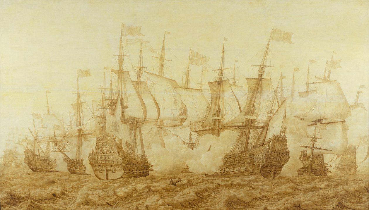 Die Schlacht von Gabbard, 2. Juni 1653, ca. 1653
