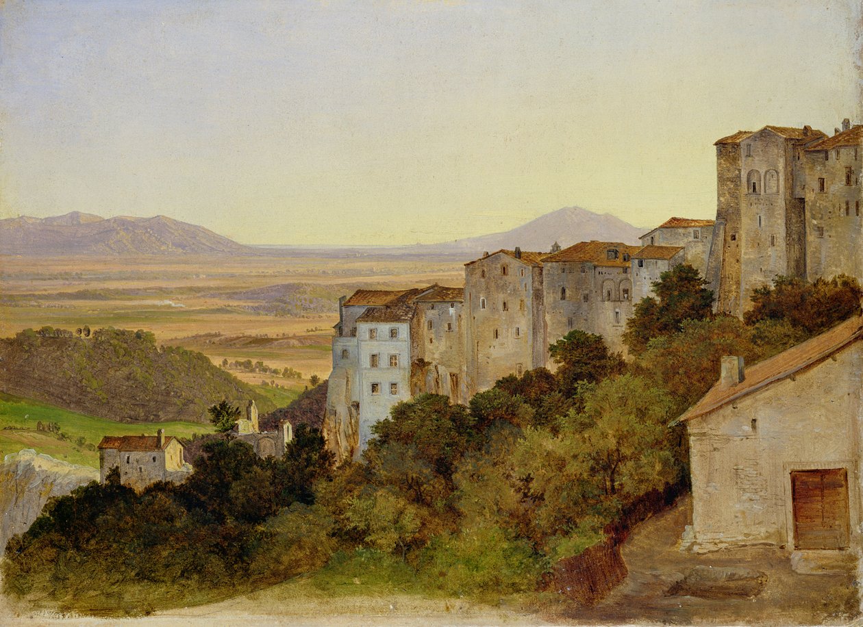Ansicht von Olevano, 1821-24 von Heinrich Reinhold