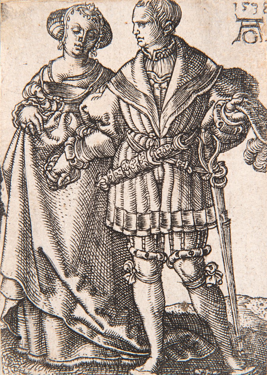 Aus der Serie Die kleinen Hochzeitstänzer, 1538 von Heinrich Aldegrever