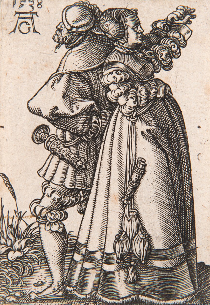 Aus der Serie Die kleinen Hochzeitstänzer, 1538 von Heinrich Aldegrever