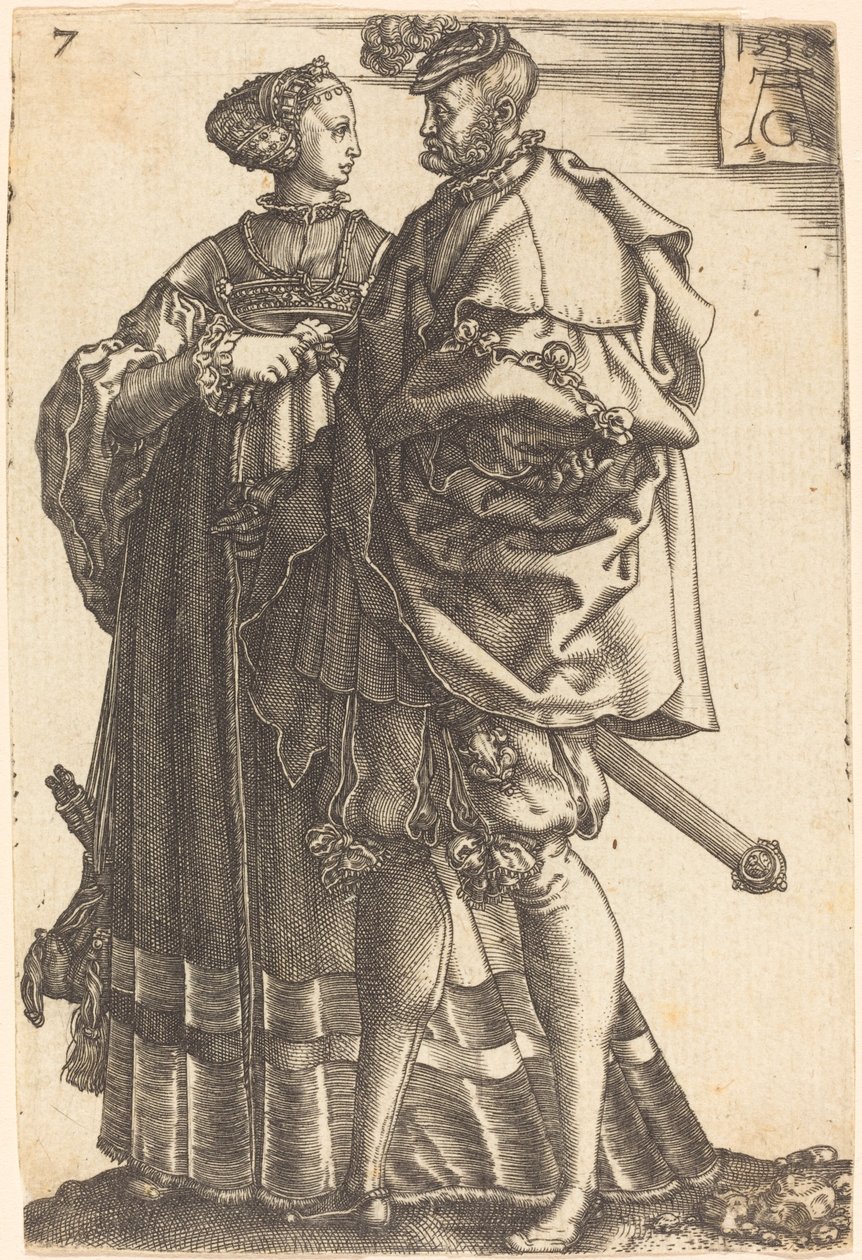 Große Hochzeits-Tänzer, 1538 von Heinrich Aldegrever