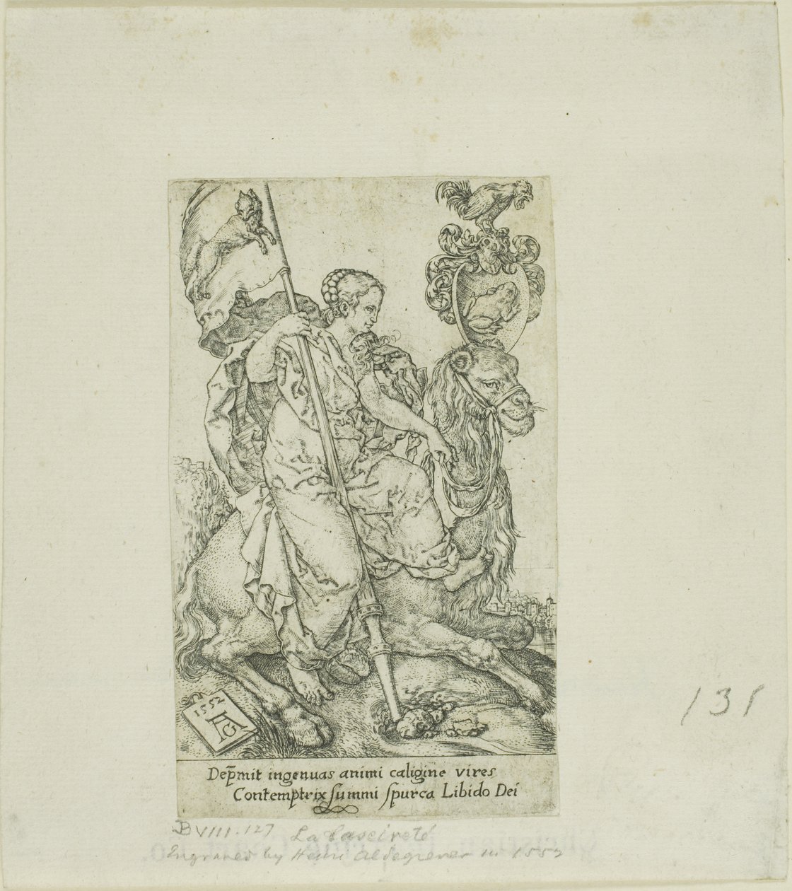 Lust, aus Tugenden und Laster von Heinrich Aldegrever