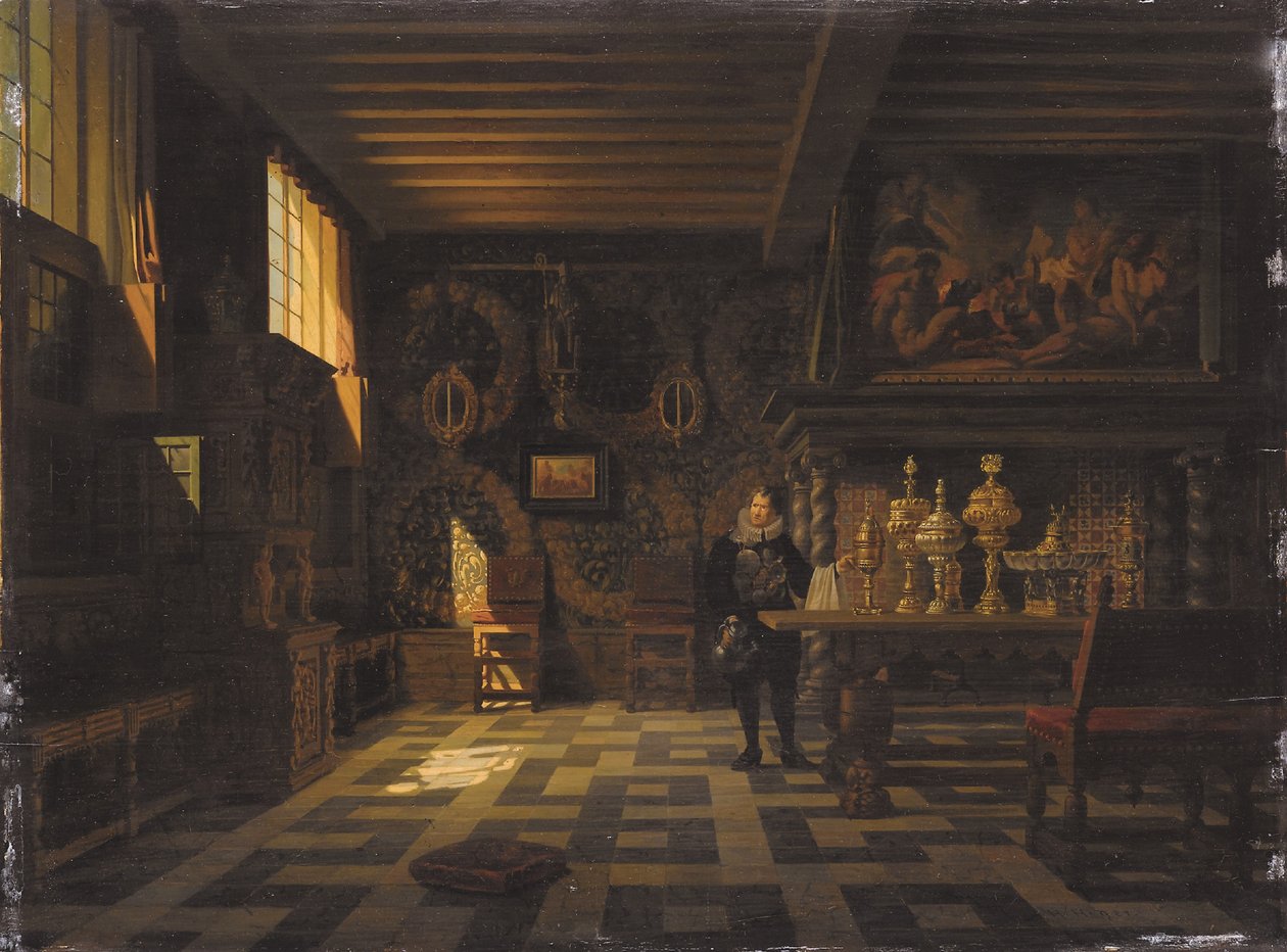 Innenansicht eines Palastes aus dem 17. Jahrhundert von Heinrich Anton Heger