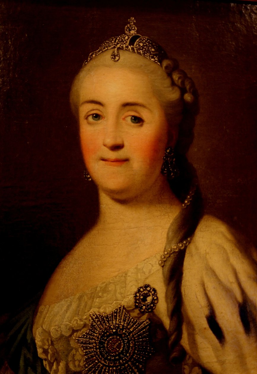 Porträt von Kaiserin Katharina II., 1729-1796, 1770er von Heinrich Buchholz