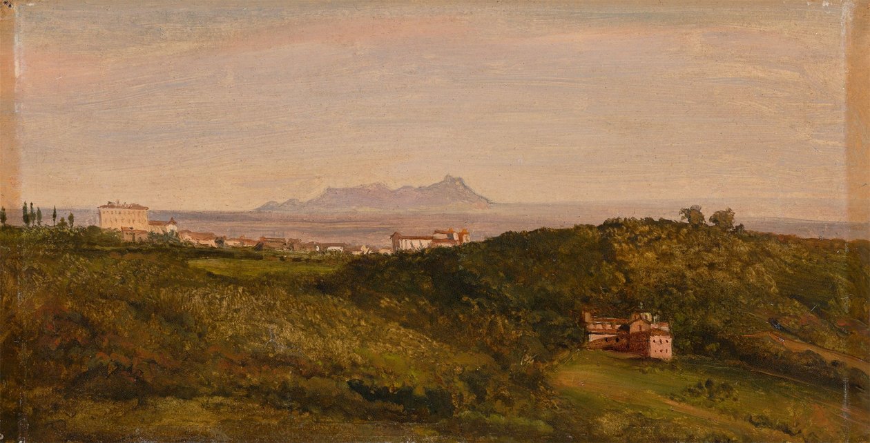 Blick auf den Monte Circeo von Heinrich Burkel