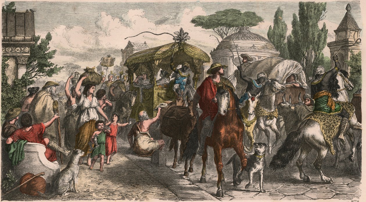 Antikes Rom: Via Appia in der Kaiserzeit von Heinrich Leutemann
