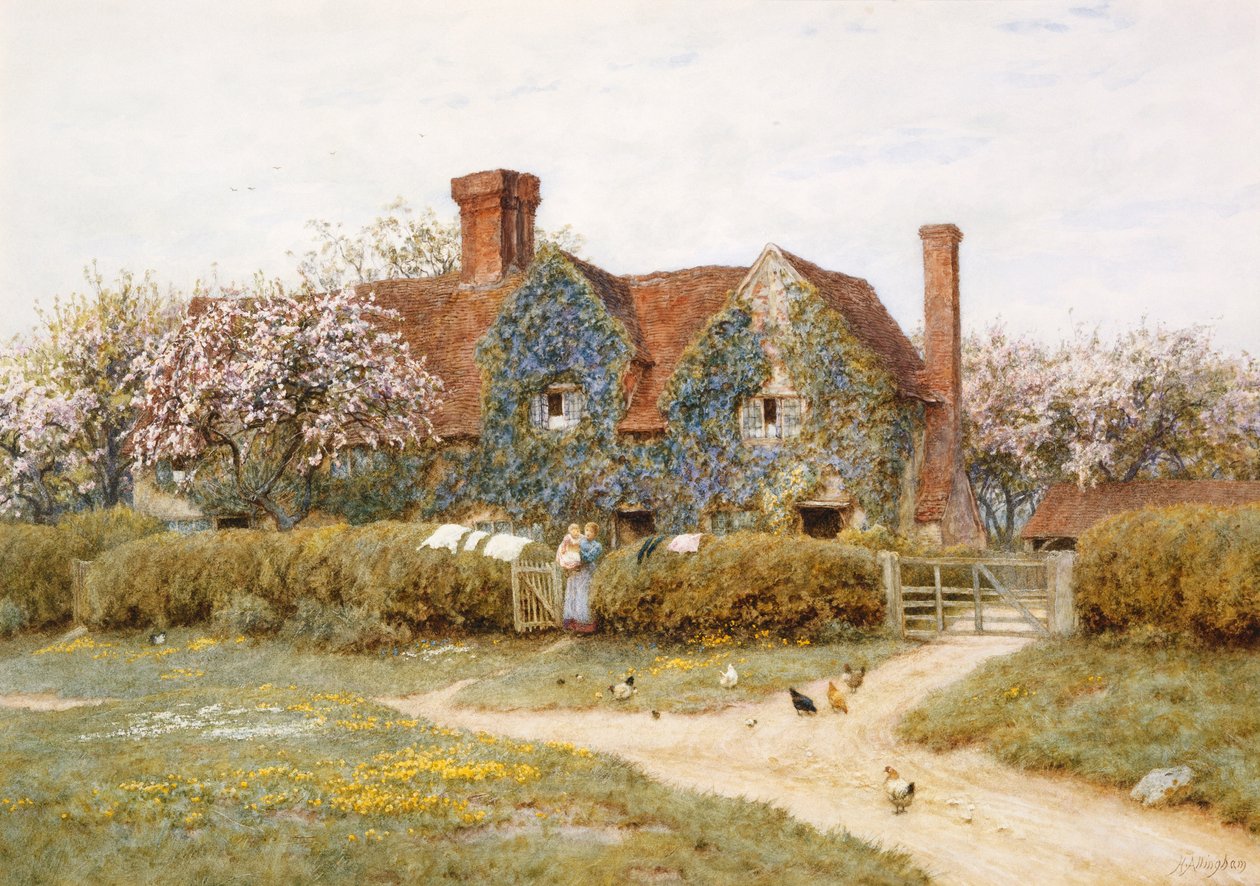 Ein Haus in Buckinghamshire bei Penstreet von Helen Allingham