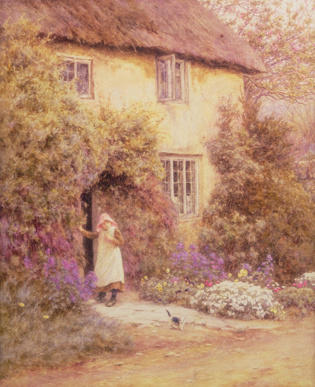 Eine Hüttentür von Helen Allingham
