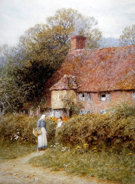 Hütte in Witley, Surrey von Helen Allingham