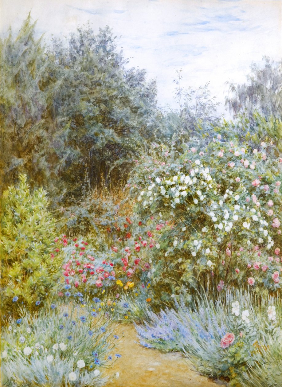 Rosen im Garten von Gertrude Jekyll, Munstead Wood, Surrey von Helen Allingham