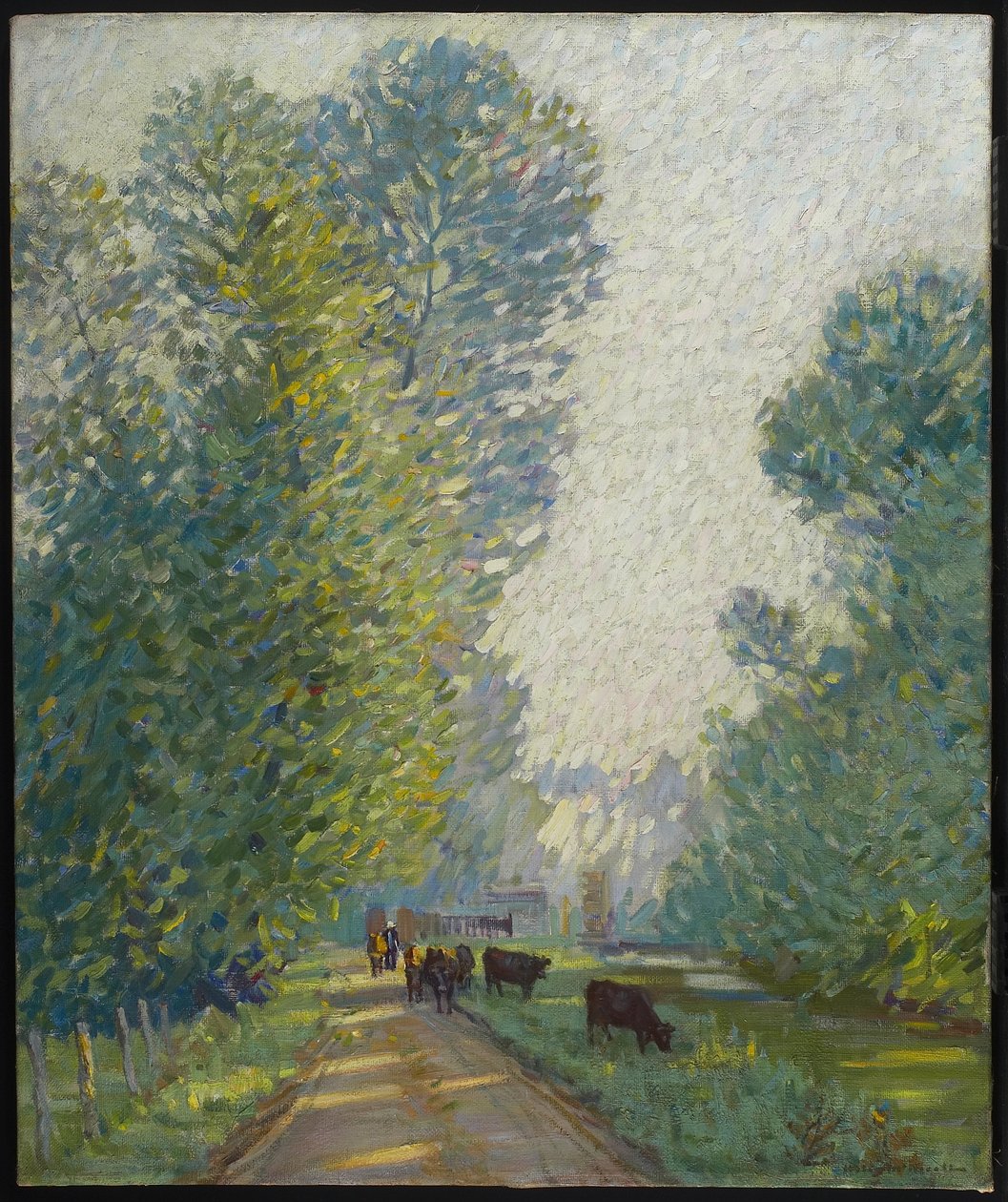 Landschaft mit Kühen, ca. 1907 von Helen Galloway McNicholl