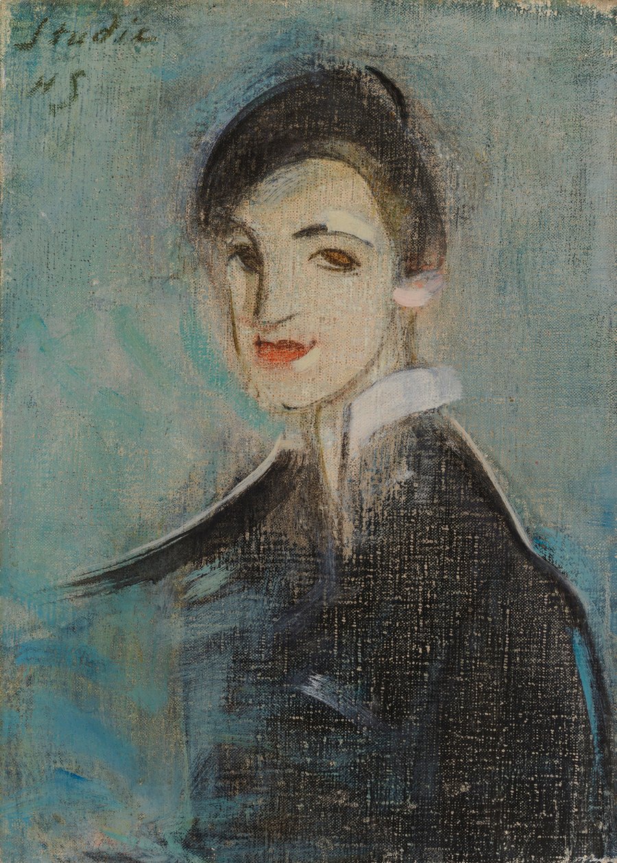 Sänger in Schwarz von Helene Schjerfbeck