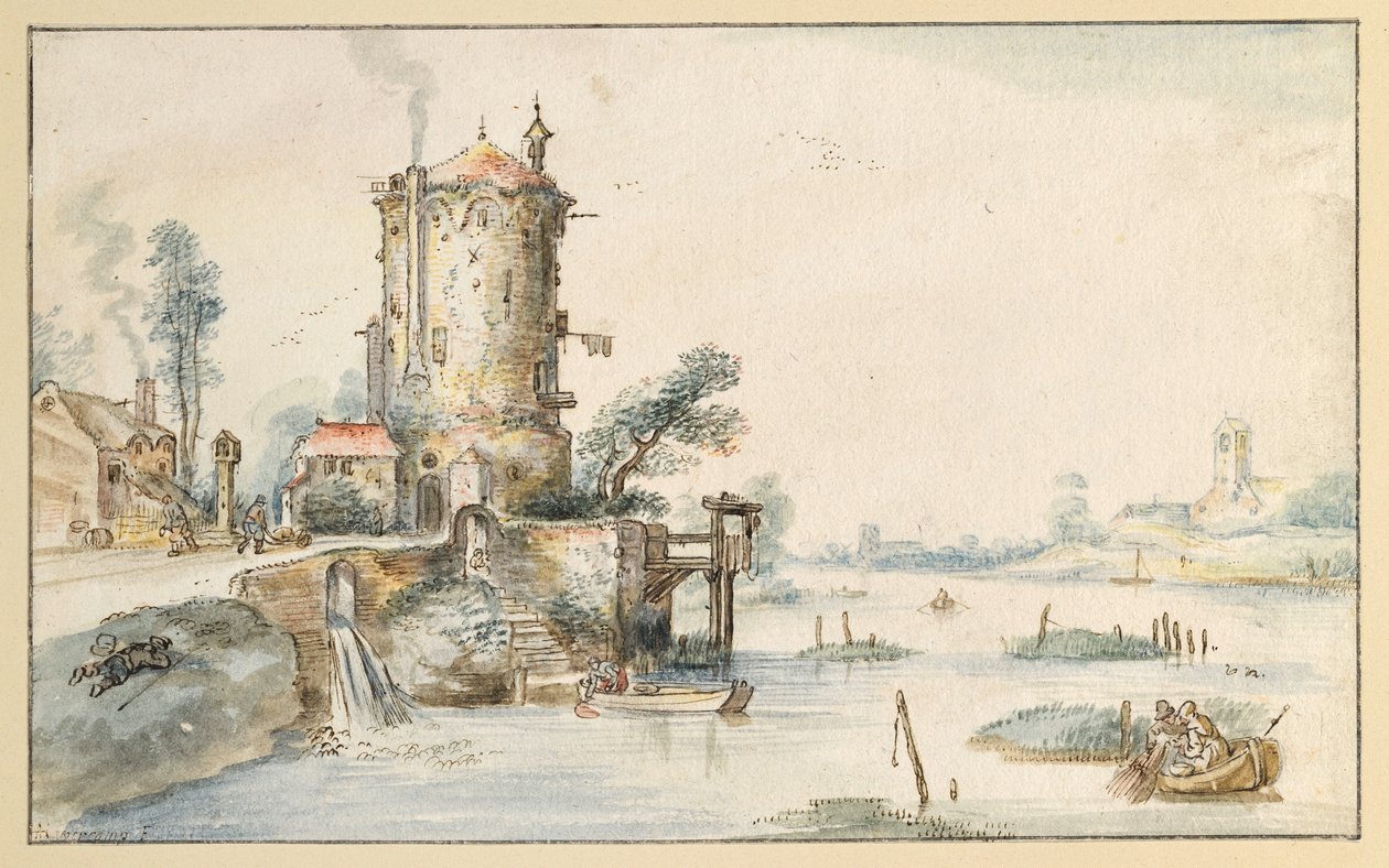 Kanallandschaft von Hendrick Avercamp