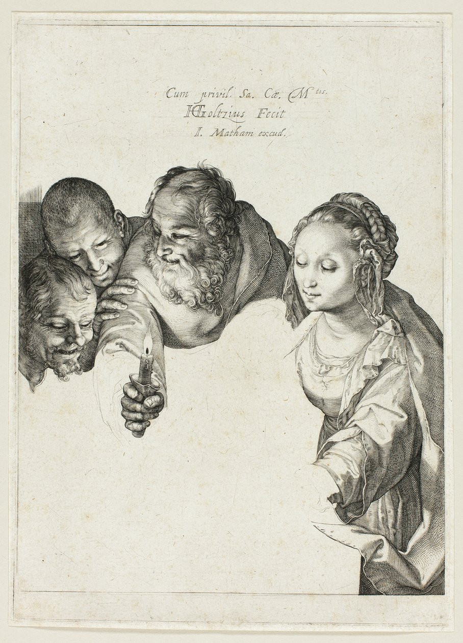 Anbetung der Hirten von Hendrick Goltzius