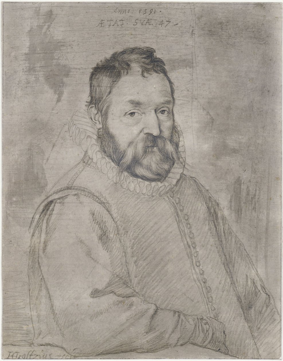 Brustbild des Federico Zuccari von Hendrick Goltzius