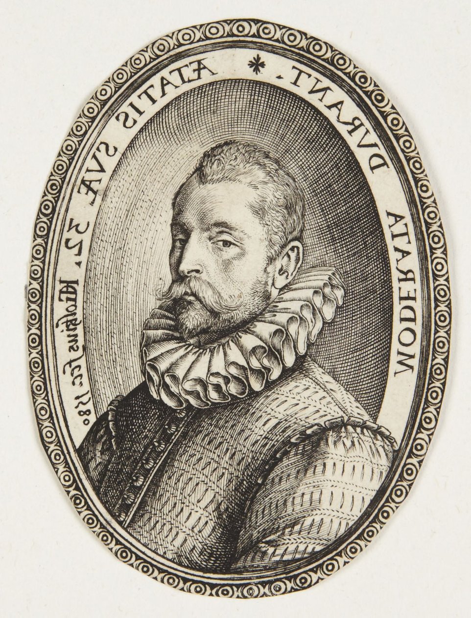 Büste eines Mannes nach links blickend von Hendrick Goltzius