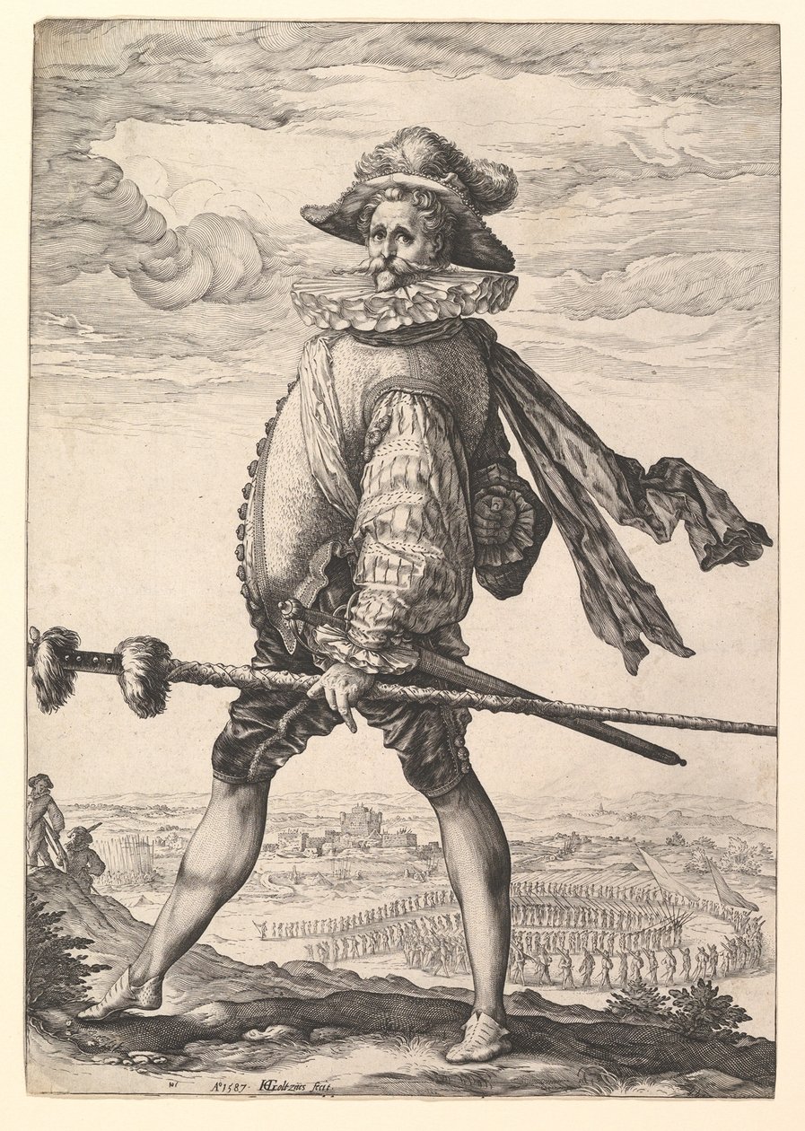 Infanteriekapitän von Hendrick Goltzius