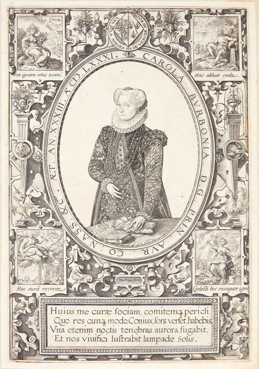 Charlotte von Bourbon von Hendrick Goltzius