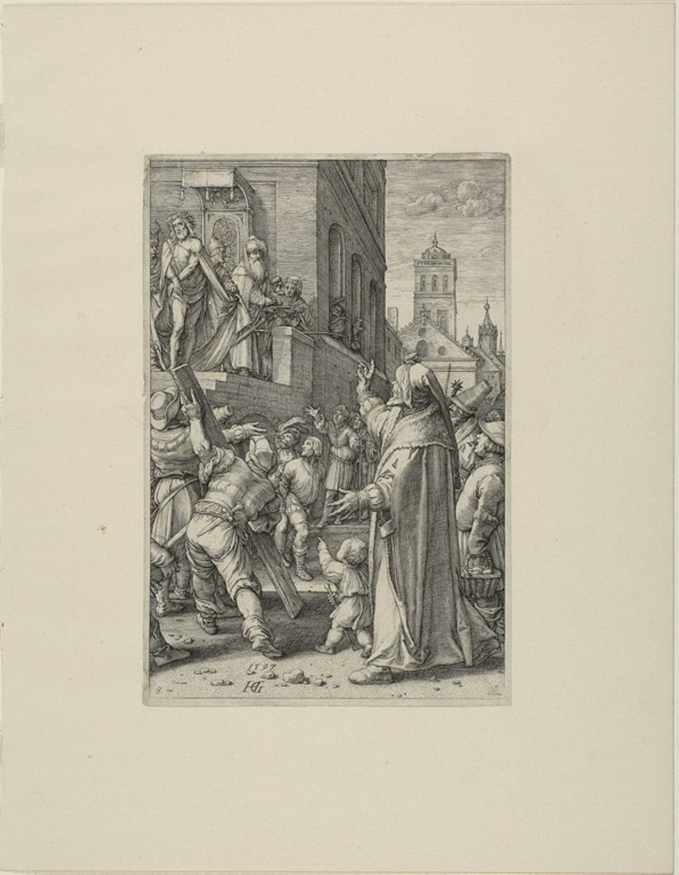 Ecce Homo, Platte acht aus Die Passion Christi von Hendrick Goltzius