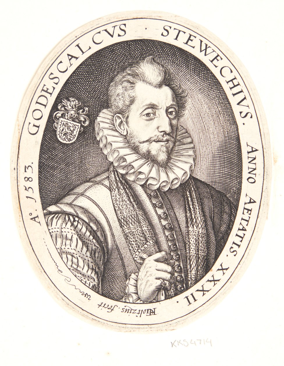 Godescalcus Stewechius von Hendrick Goltzius