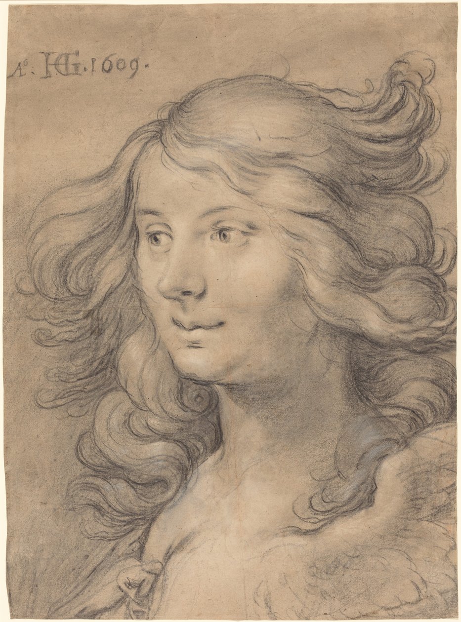 Kopf einer Sirene von Hendrick Goltzius