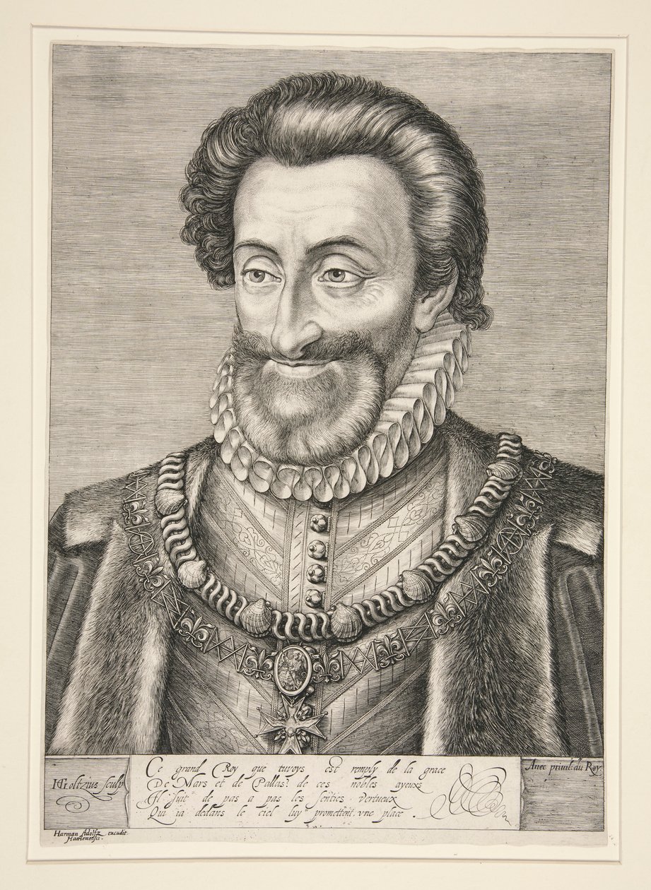 Heinrich IV., König von Frankreich und Navarra von Hendrick Goltzius