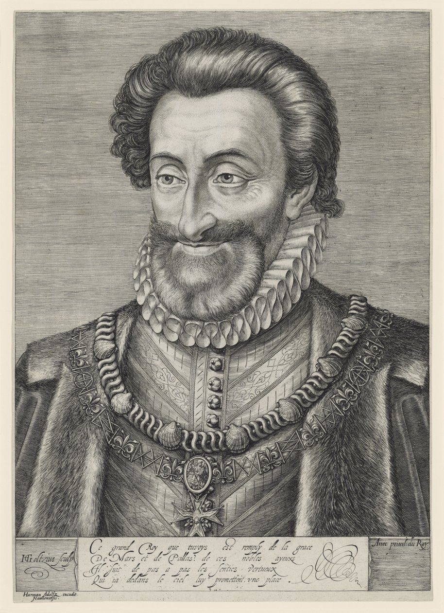 Heinrich IV., König von Frankreich und Navarra von Hendrick Goltzius