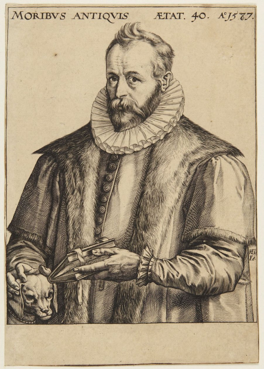 Justus Lipsius von Hendrick Goltzius