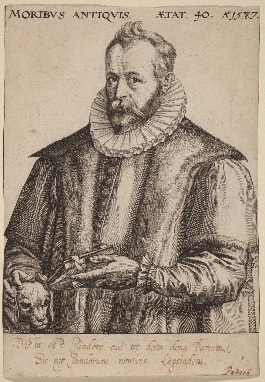 Justus Lipsius von Hendrick Goltzius