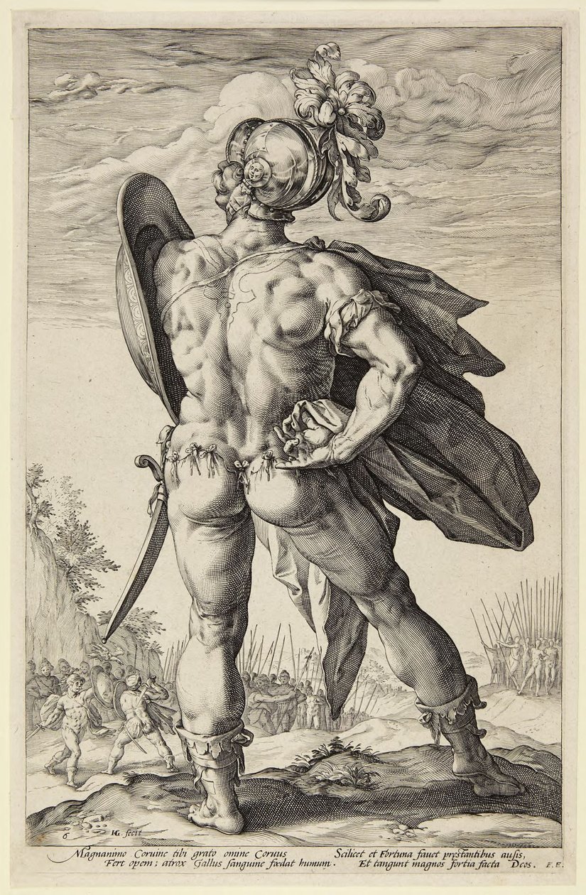 Marcus Valerius Corvus von Hendrick Goltzius