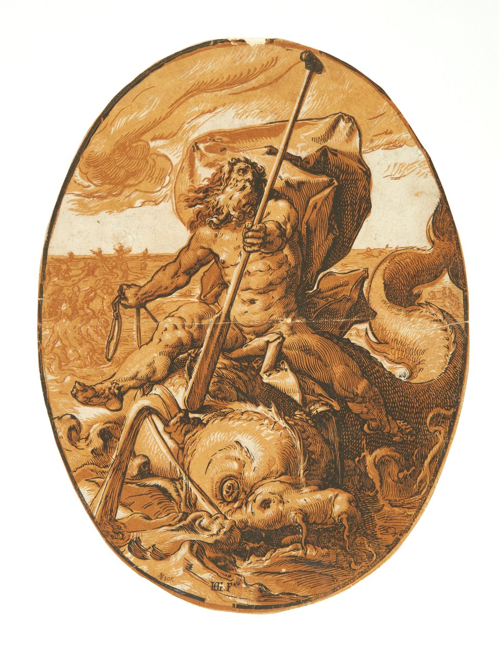 Neptun von Hendrick Goltzius