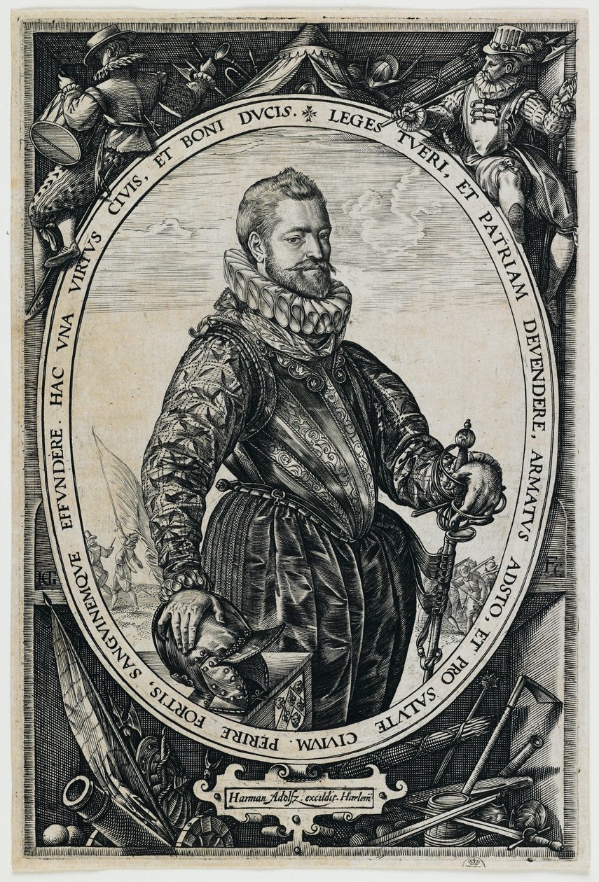Porträt von Jacques de la Faille von Hendrick Goltzius